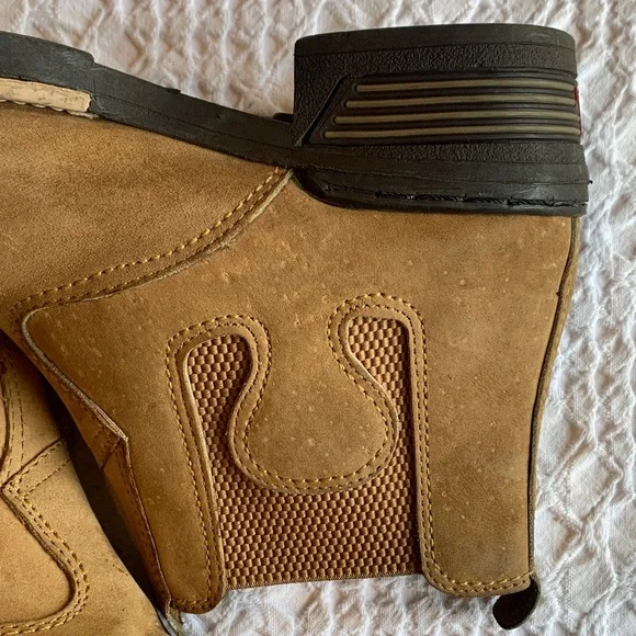 Rodeo Chelsea Square Toe Tan Western Boots with Embroidered Design - Picture 16 of 16